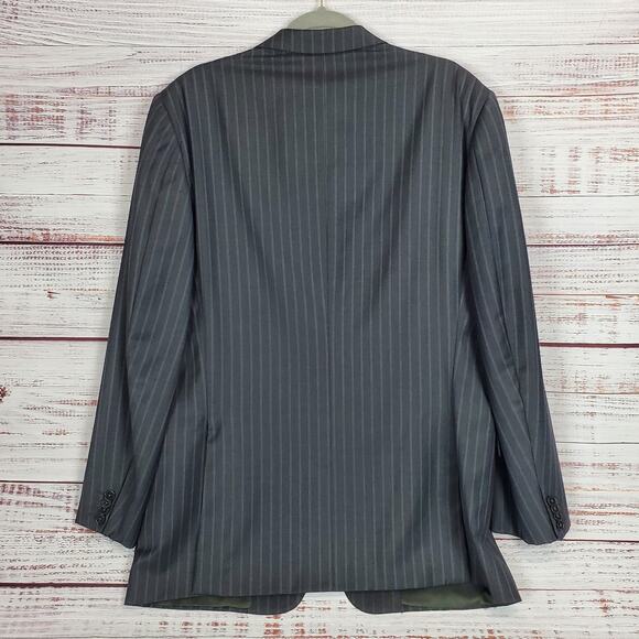 Ermenegildo Zegna Trofeo Gray Suit Jacket 54R EU 44 US XL Wool Sport Coat Italy - Picture 3 of 15